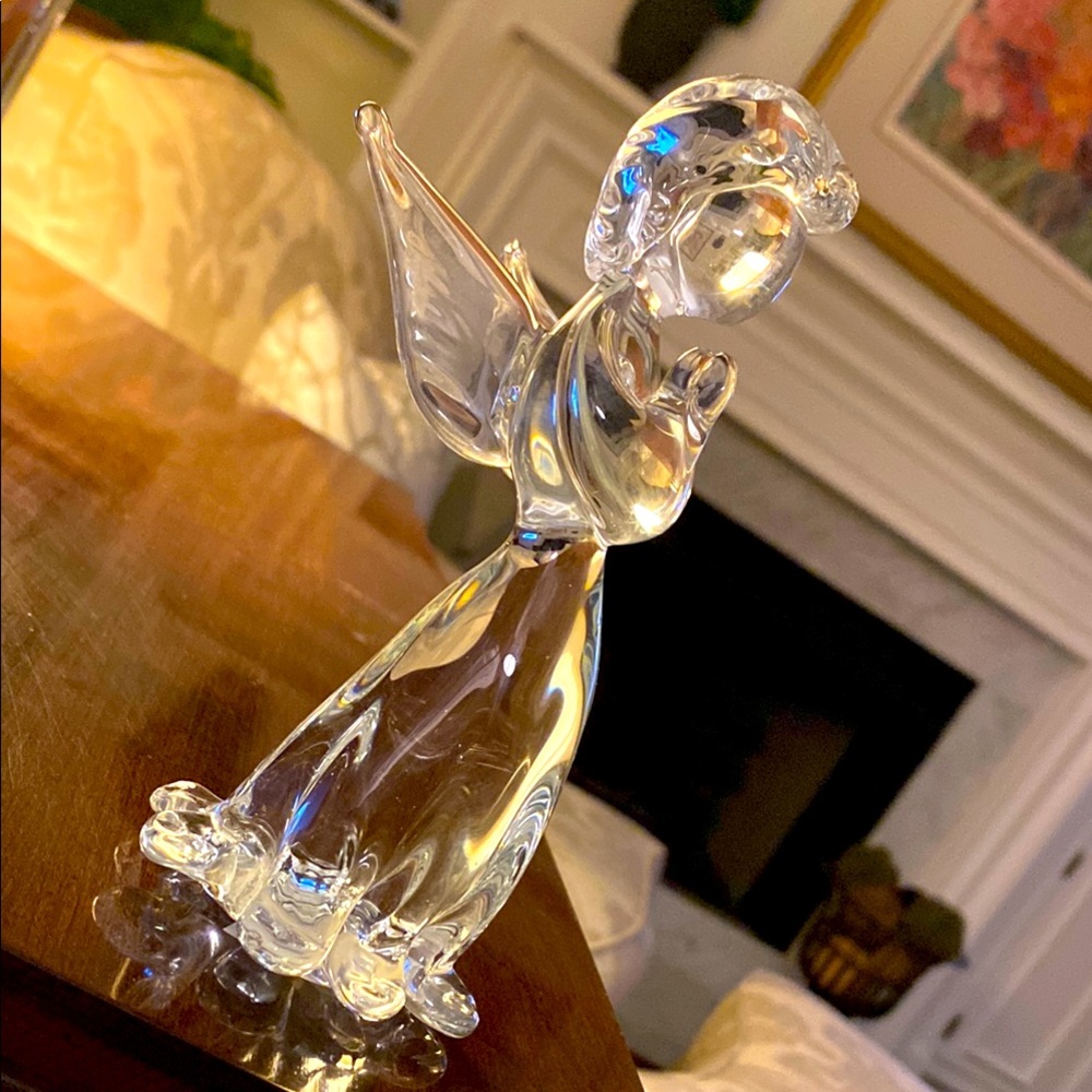 Vintage Swedish Crystal Angel Figurine